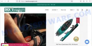 Warehousegod.com DICKS SPORTING GOODS WAREHOUSE Scam