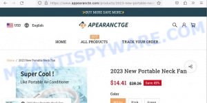 Appearancte.com scam store