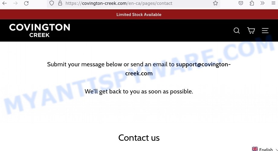 Covington-Creek.com contacts