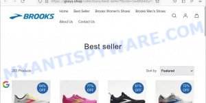 Gssyy.shop BROOKS sale scam