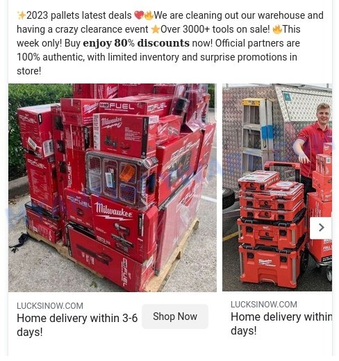 Lucksinow.com 2023 Amazon Customer Returns Tool Pallet Scam