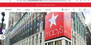 MacysBigSales.com Macy's Luggage scam