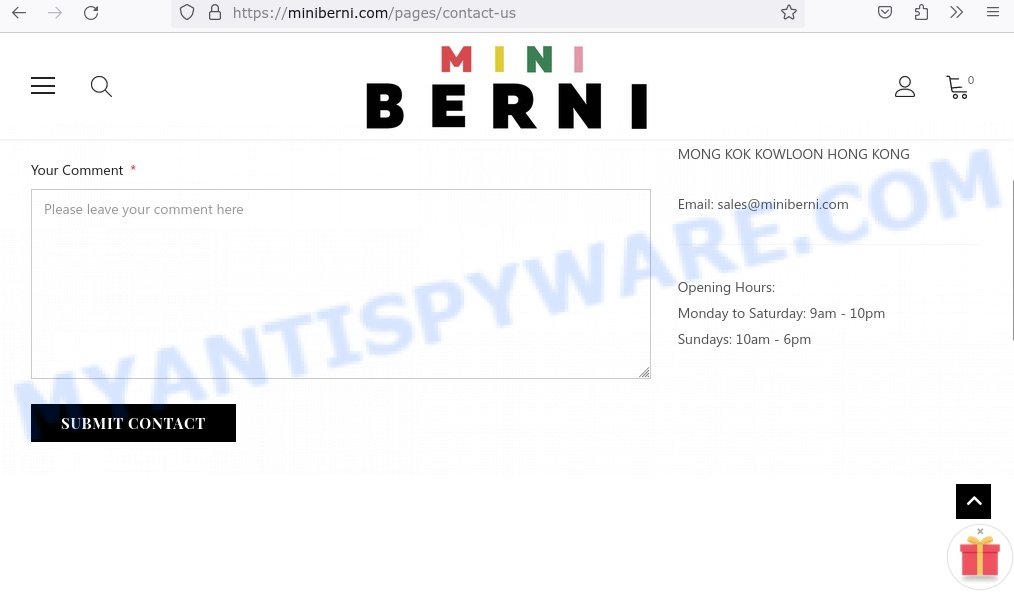 Miniberni.com contacts