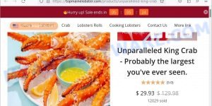 Top Maine Lobster Unparalleled King Crab scam