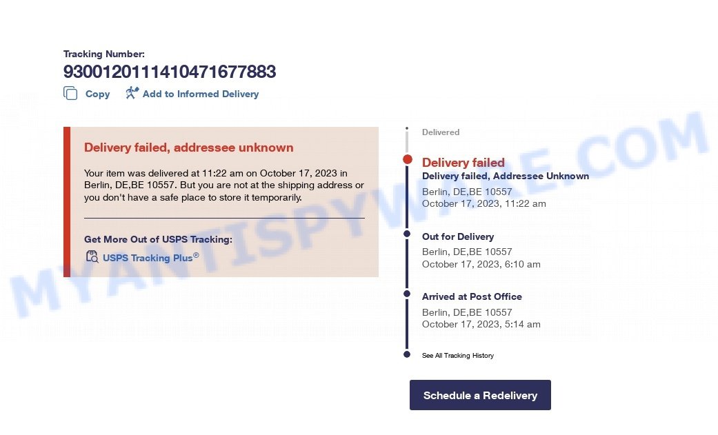 9300120111410471677883 USPS Package Scam Explained