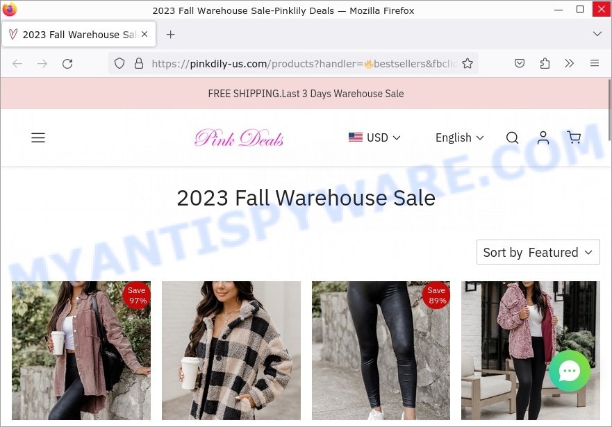 pinkdily-us.com 2023 Fall Warehouse Sale-Pinklily Scam