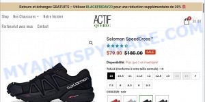 Actifqc.com Salomon SpeedCross scam