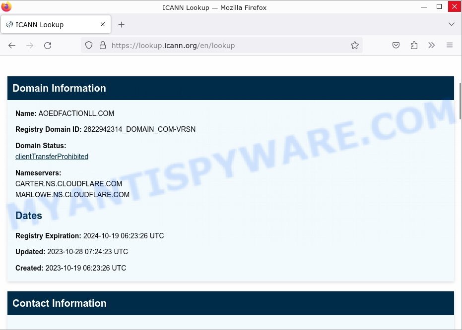 Aoedfactionll.com Board Game Touchscreen Table scam whois