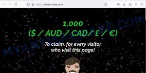 Beast-view.com Claim 1k from me Scam