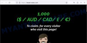 Beast-wake.com Claim 1k from me Scam