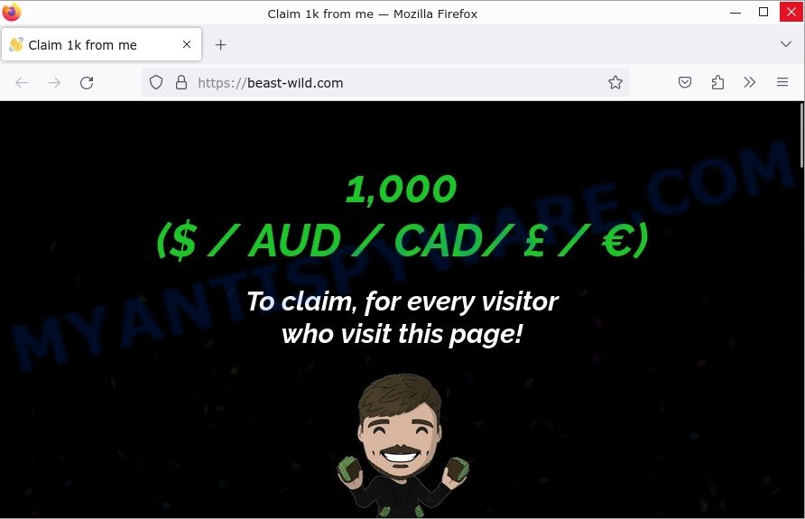 Beast-wild.com Claim 1k from me Scam