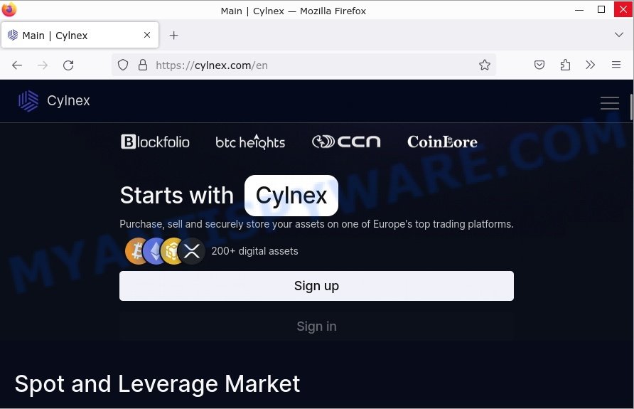 Cylnex.com Bitcoin promo scam