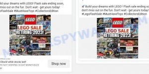 Flashsaleprice.com LEGO Sale scam ads