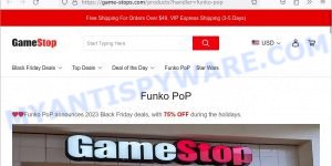 Game-stops.com fake GameStop store