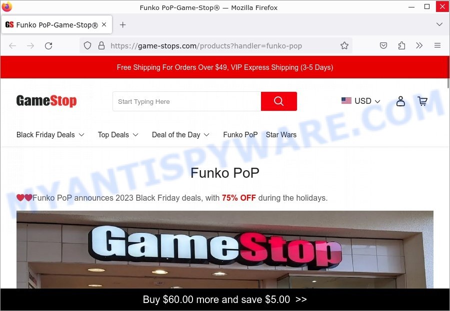 Game-stops.com fake GameStop store