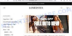 Lomeistes.com Fake SHEIN Store Scam