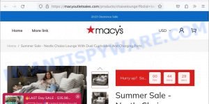 Macyoutletsales.com Summer Sale Nestle Chaise Lounge Scam