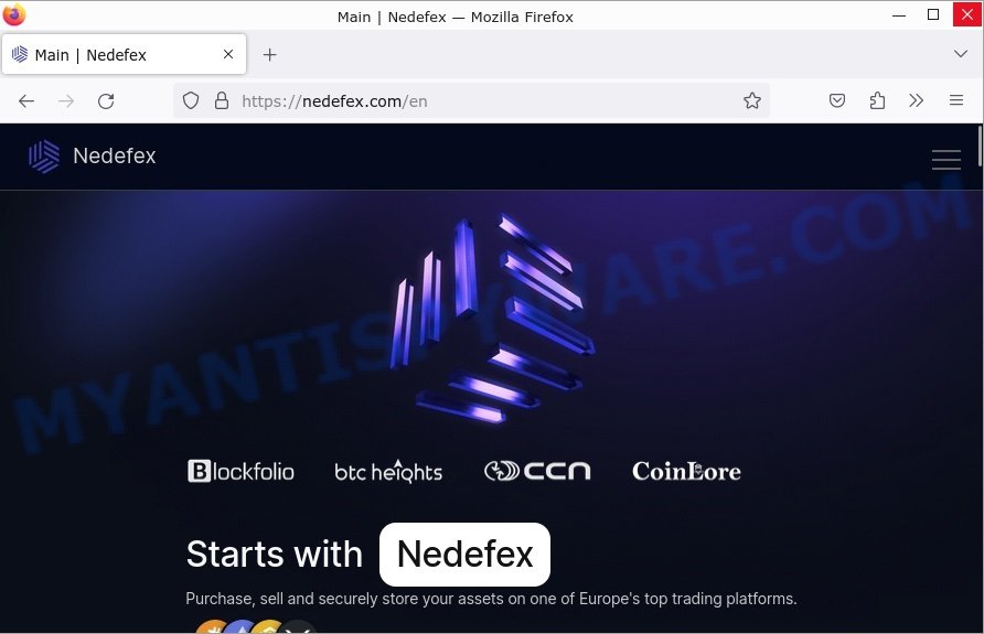 Nedefex.com Bitcoin Promo code scam