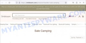 Omblossm com Sale Camping scam