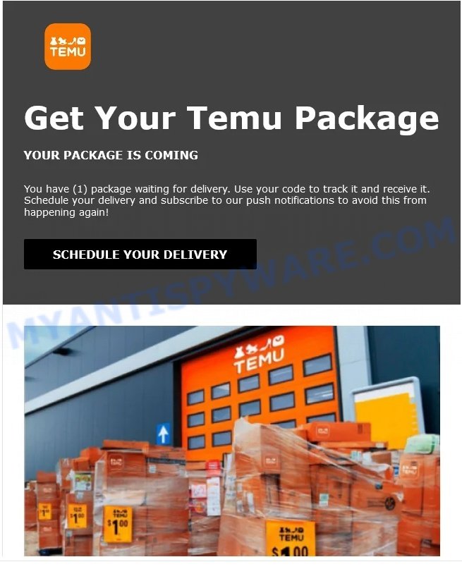 Temu Pallet Email