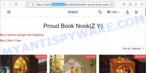 Thisfort.com Proud Book Nook scam