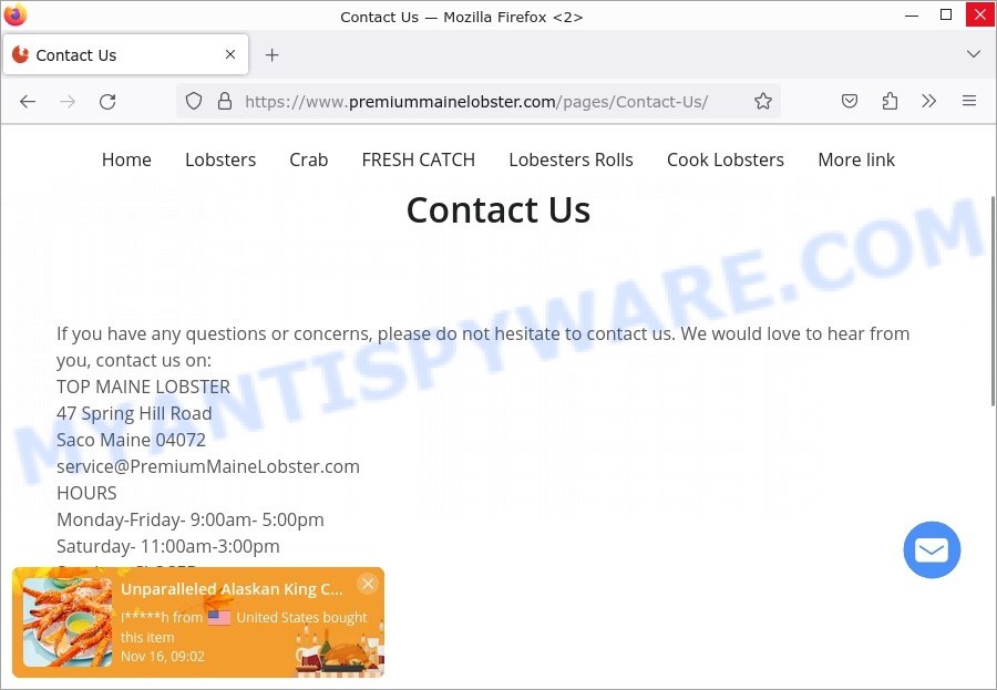Top Maine Lobster Unparalleled King Crab Scam contacts