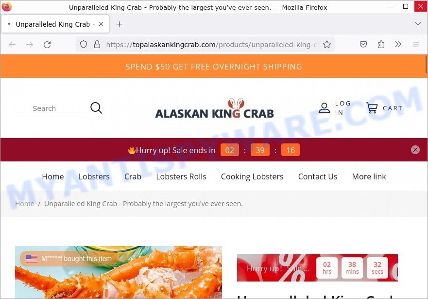 King Crab Scam Websites - Beware Of These Fake Online Stores - MalwareTips  Blog