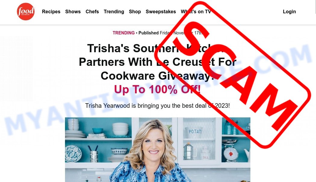 Trisha Yearwood Le Creuset Giveaway Scam Beware of Free Cookware on