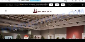 Xmassstore.com Balsam Hill Black Friday Scam