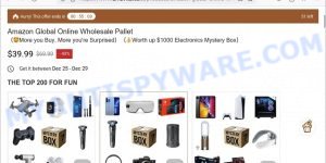 Amazon Global Online Wholesale Pallet Amzvita.com scam