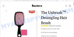 Bautero.com Unbrush Detangling Hair Brush scam