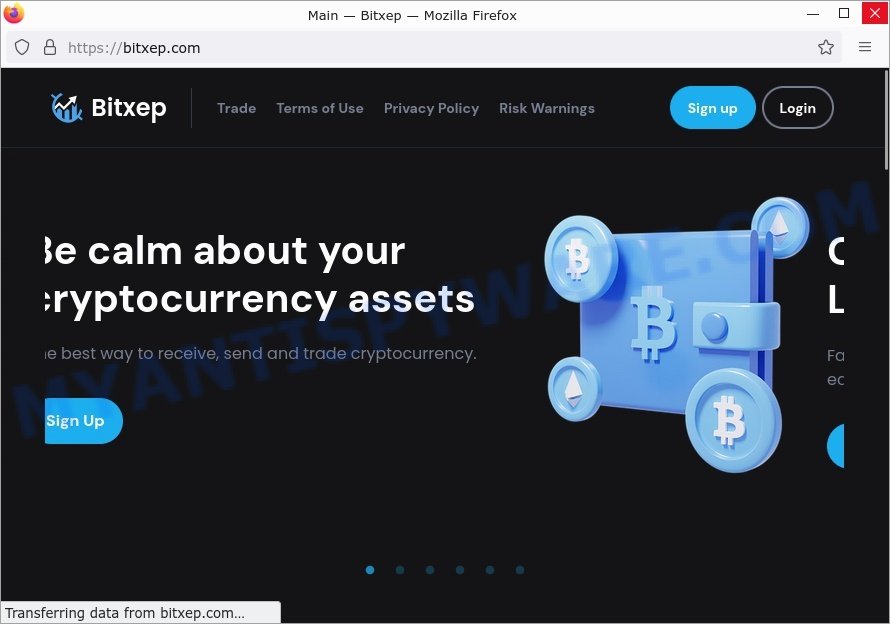 Bitxep.com crypto scam