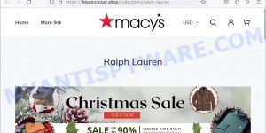 Bloomchicer.shop Macys Ralph Lauren Christmas Sale scam