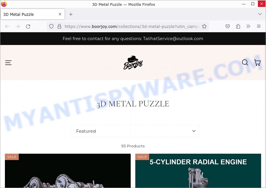 Boorjoy.com 3D Metal Puzzle scam