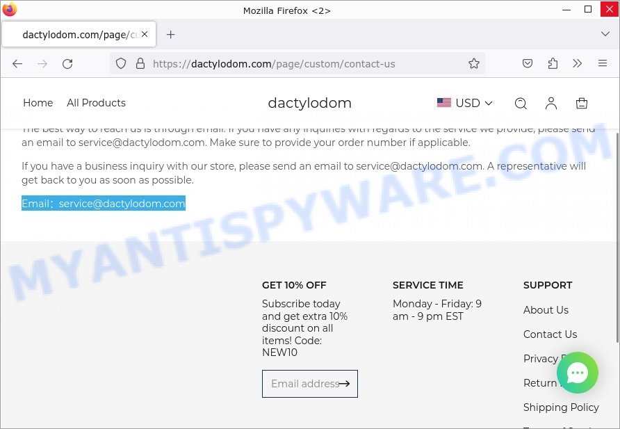 Dactylodom.com contacts