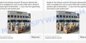 Factory Outlets Shop Scam fake Amazon Mystery Box