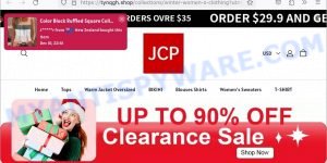 JCPenney Clearance Sale Scam store