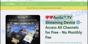 Aunlu TV Streaming Device Access All Channels for Free Scam