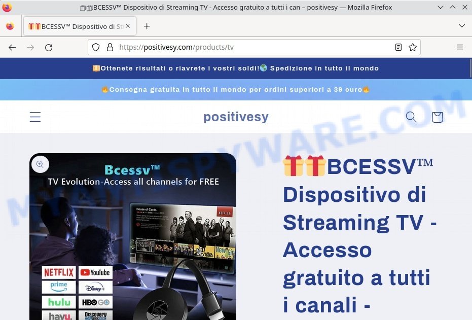 BCESSV TV Streaming Device scam