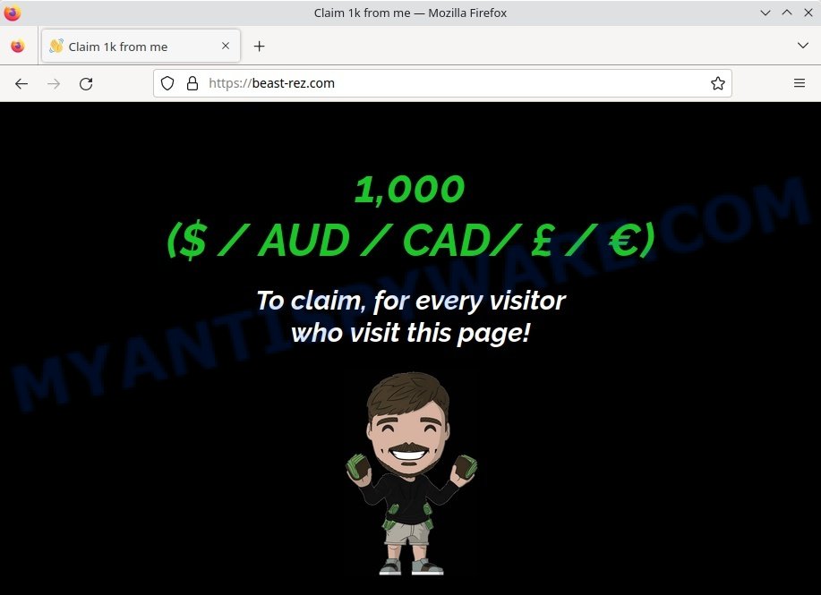 Beast-rez.com Claim 1k from me Scam
