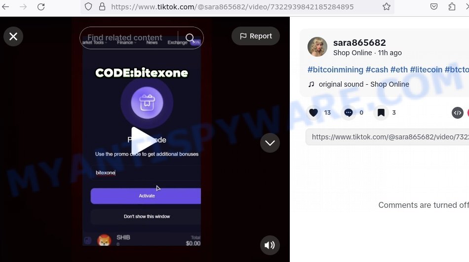 Bitexcrypt tiktok bitcoin scam