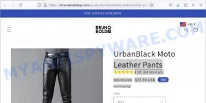 Brunoboldshop.com UrbanBlack Moto Leather Pants