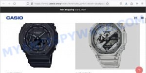 Casi00.shop Scam Store Fake CASIO store