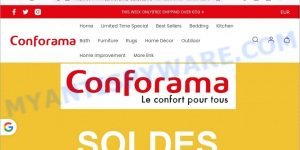 Conforama-sale.com scam store