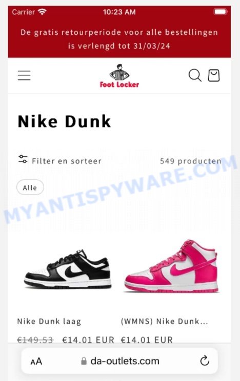 Footlocker fake best sale