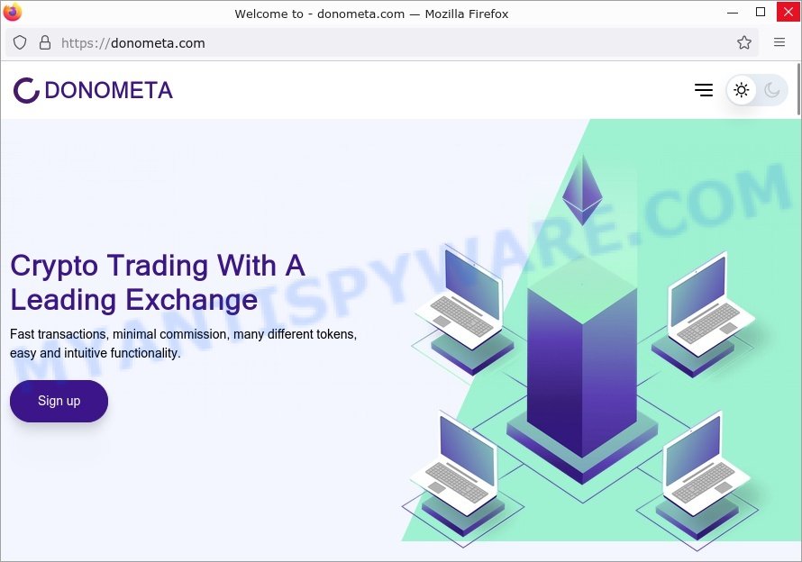 Donometa.com crypto scam