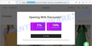 Idiarian.com fake Judy Blue store