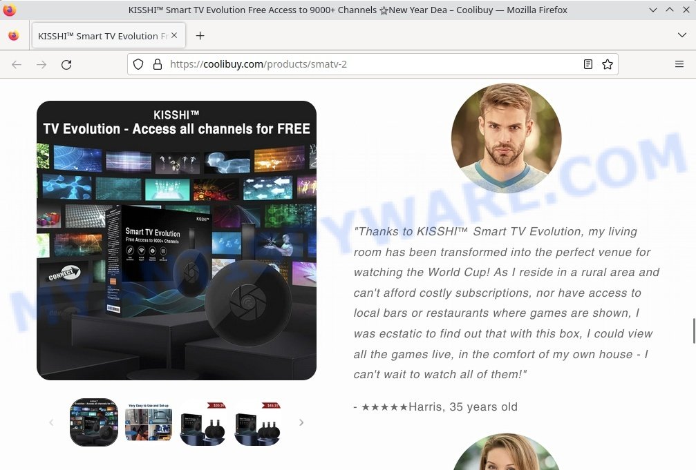 KISSHI Smart TV Evolution Scam fake reviews