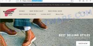 Redwingfilm.life Red Wing Shoes store scam store