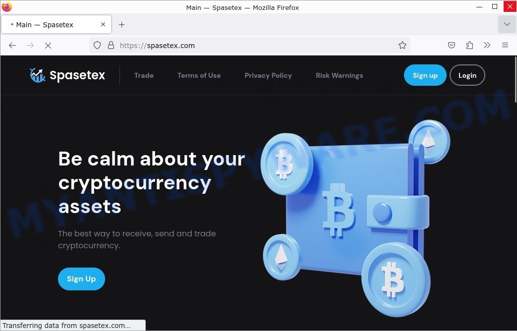 Spasetex.com btc scam